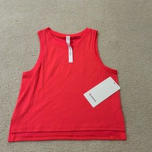 Lululemon Trank to be tank Neon red orange